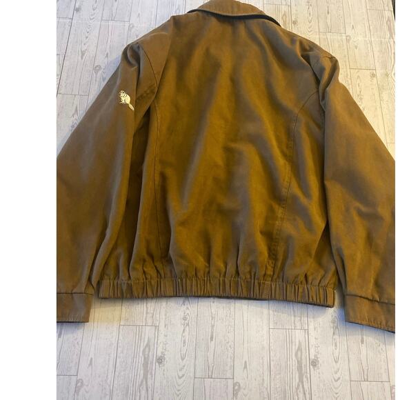 Cutter & Buck Men’s Brown Full Zip Jacket Size M Classic Bomber Style - Picture 9 of 11